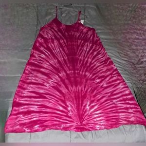 NWT Cotton Gauze Tie Dye Maxi Dress